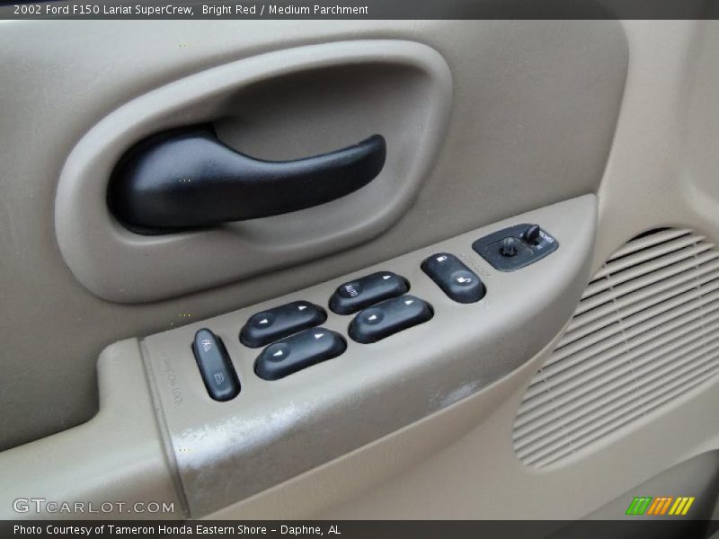 Bright Red / Medium Parchment 2002 Ford F150 Lariat SuperCrew