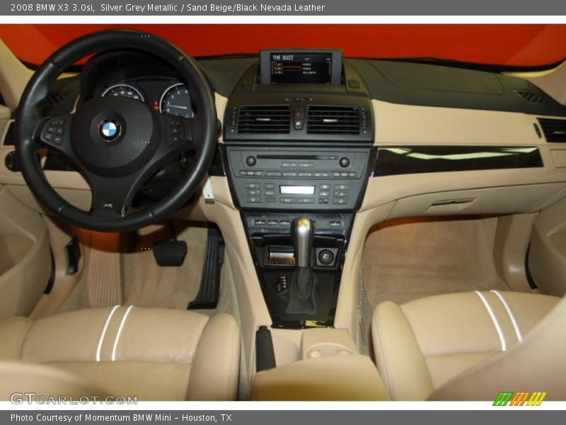 Silver Grey Metallic / Sand Beige/Black Nevada Leather 2008 BMW X3 3.0si