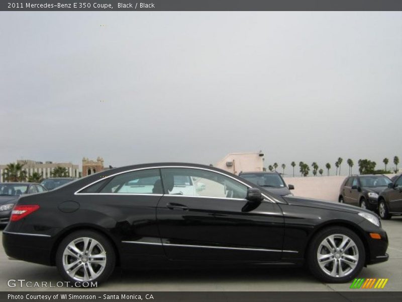 Black / Black 2011 Mercedes-Benz E 350 Coupe