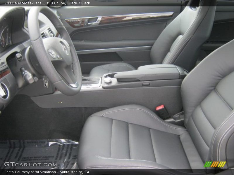 Black / Black 2011 Mercedes-Benz E 350 Coupe