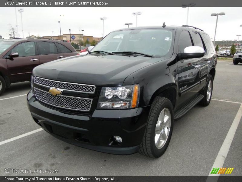 Black / Light Cashmere/Ebony 2007 Chevrolet Tahoe LTZ