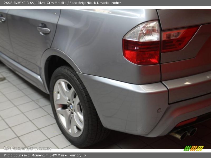 Silver Grey Metallic / Sand Beige/Black Nevada Leather 2008 BMW X3 3.0si