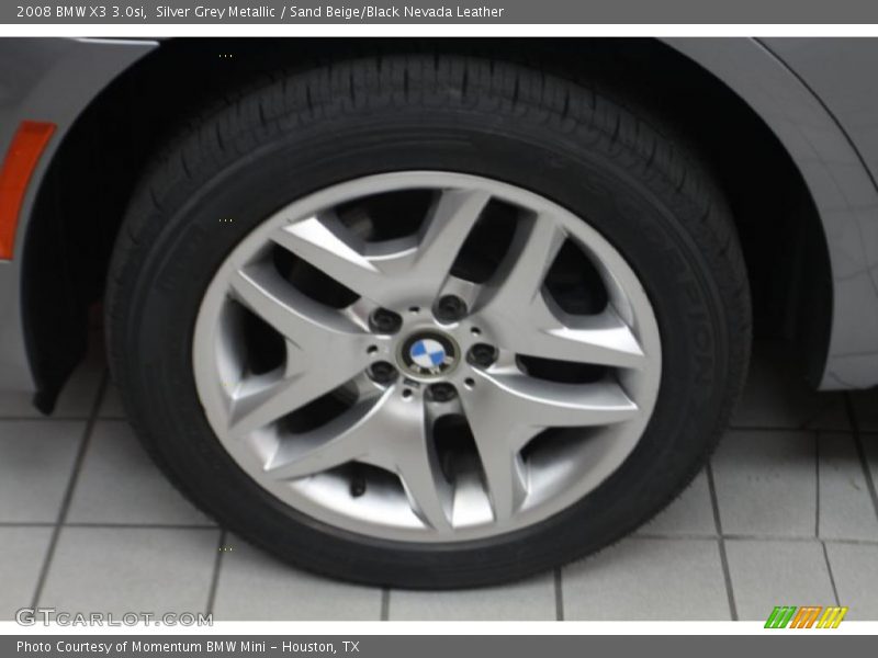 Silver Grey Metallic / Sand Beige/Black Nevada Leather 2008 BMW X3 3.0si