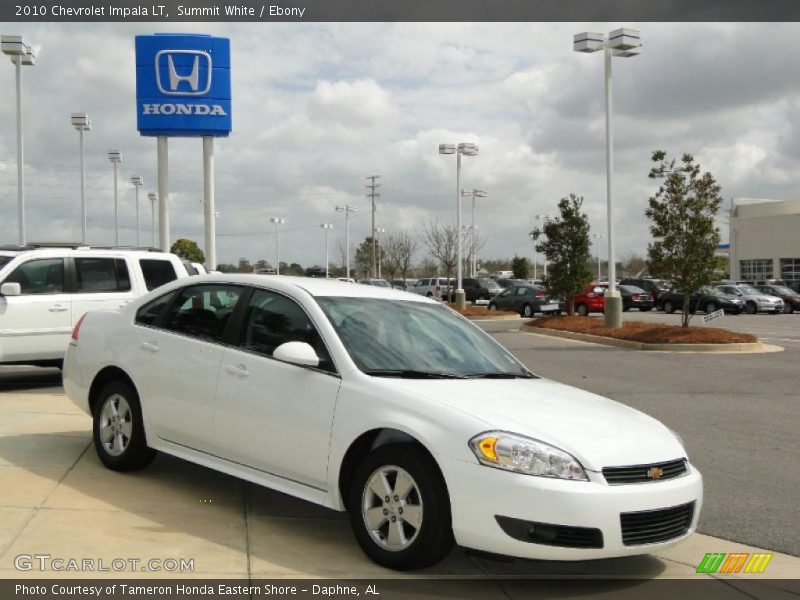 Summit White / Ebony 2010 Chevrolet Impala LT