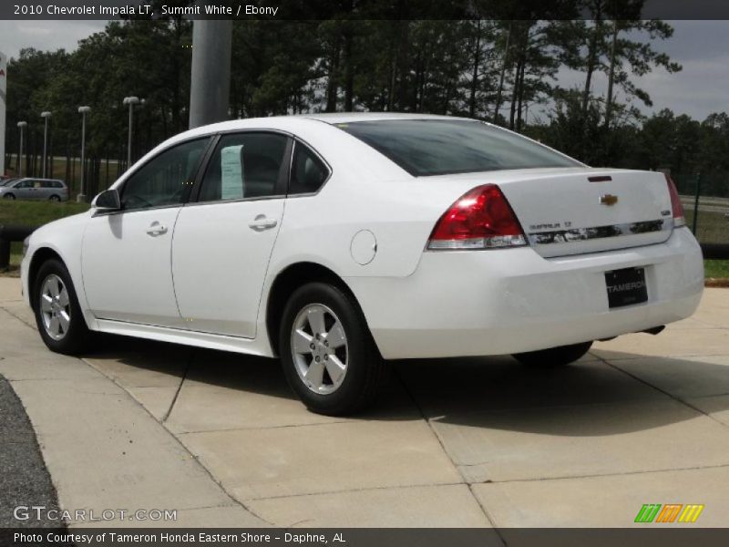 Summit White / Ebony 2010 Chevrolet Impala LT