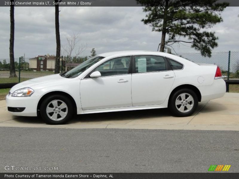 Summit White / Ebony 2010 Chevrolet Impala LT