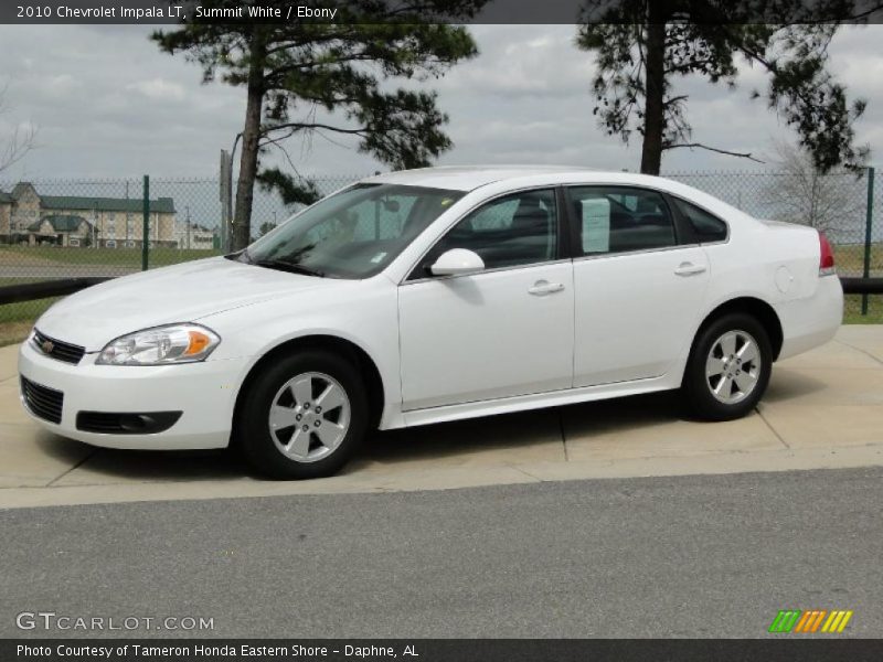 Summit White / Ebony 2010 Chevrolet Impala LT