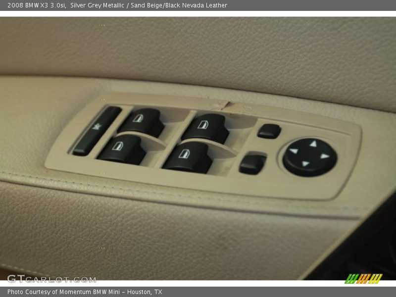 Silver Grey Metallic / Sand Beige/Black Nevada Leather 2008 BMW X3 3.0si