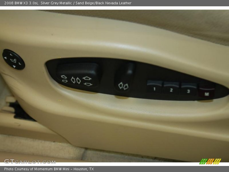 Silver Grey Metallic / Sand Beige/Black Nevada Leather 2008 BMW X3 3.0si