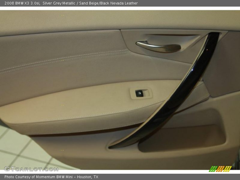 Silver Grey Metallic / Sand Beige/Black Nevada Leather 2008 BMW X3 3.0si