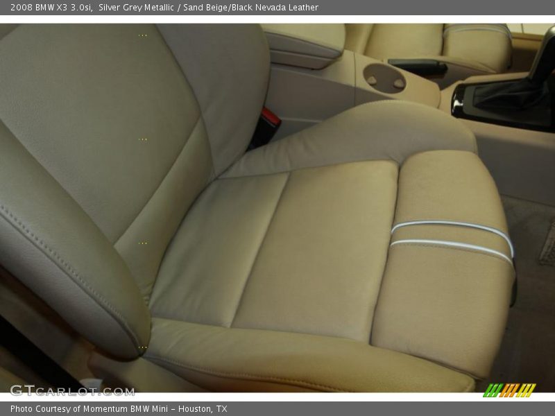 Silver Grey Metallic / Sand Beige/Black Nevada Leather 2008 BMW X3 3.0si
