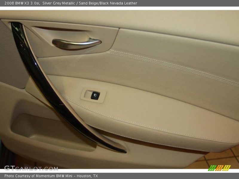 Silver Grey Metallic / Sand Beige/Black Nevada Leather 2008 BMW X3 3.0si
