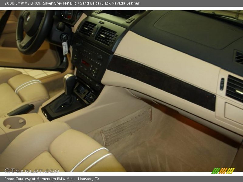 Silver Grey Metallic / Sand Beige/Black Nevada Leather 2008 BMW X3 3.0si