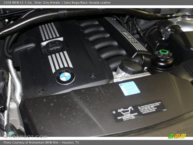 Silver Grey Metallic / Sand Beige/Black Nevada Leather 2008 BMW X3 3.0si