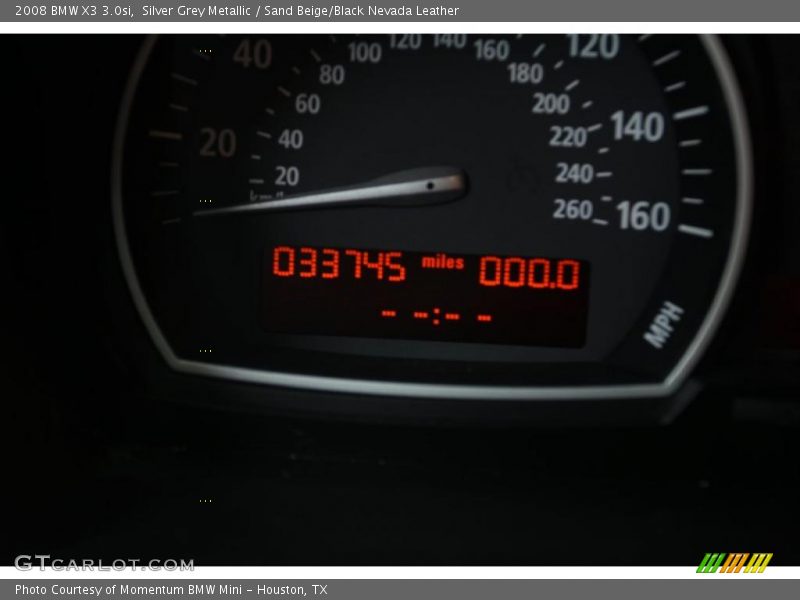 Silver Grey Metallic / Sand Beige/Black Nevada Leather 2008 BMW X3 3.0si