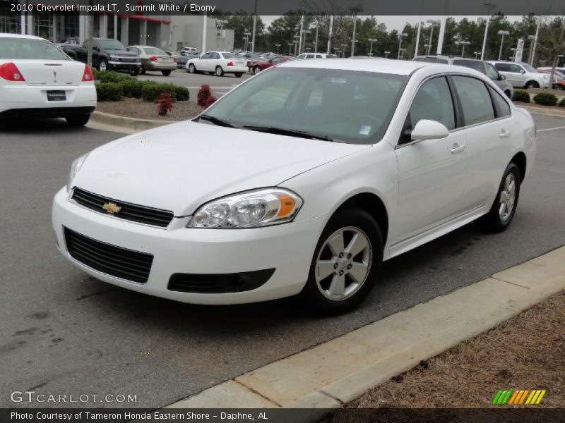 Summit White / Ebony 2010 Chevrolet Impala LT