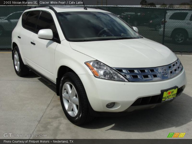 Glacier White Pearl / Cafe Latte 2003 Nissan Murano SE