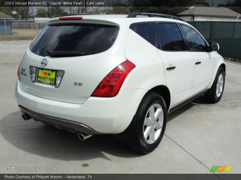 Glacier White Pearl / Cafe Latte 2003 Nissan Murano SE