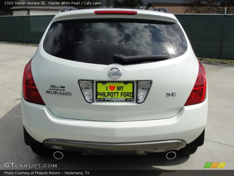 Glacier White Pearl / Cafe Latte 2003 Nissan Murano SE