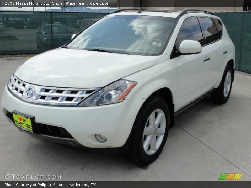 Glacier White Pearl / Cafe Latte 2003 Nissan Murano SE