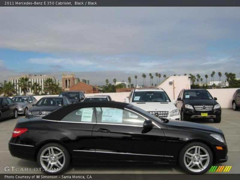 Black / Black 2011 Mercedes-Benz E 350 Cabriolet