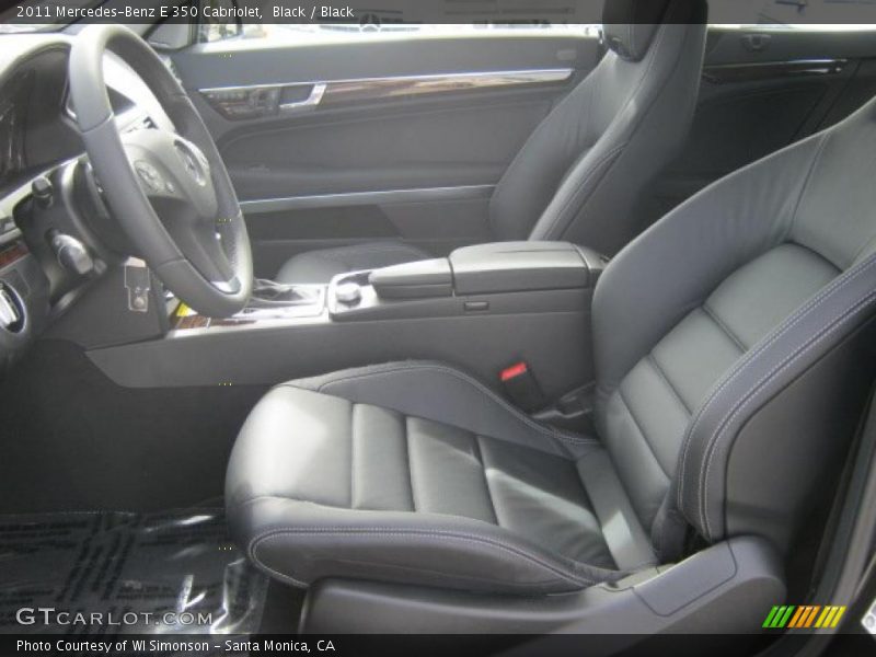 Black / Black 2011 Mercedes-Benz E 350 Cabriolet