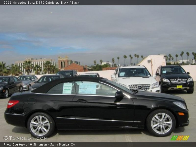 Black / Black 2011 Mercedes-Benz E 350 Cabriolet