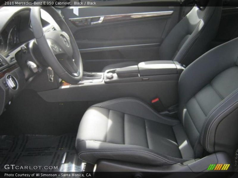 Black / Black 2011 Mercedes-Benz E 350 Cabriolet