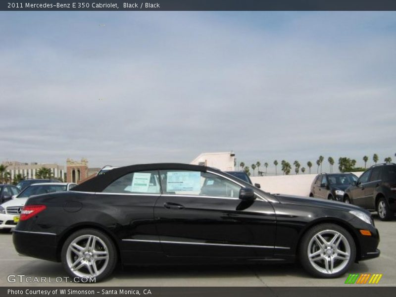 Black / Black 2011 Mercedes-Benz E 350 Cabriolet