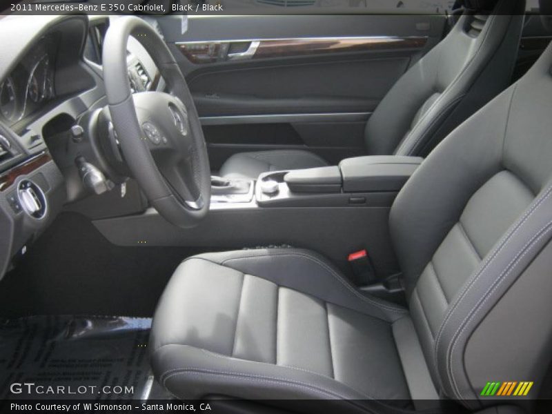 Black / Black 2011 Mercedes-Benz E 350 Cabriolet