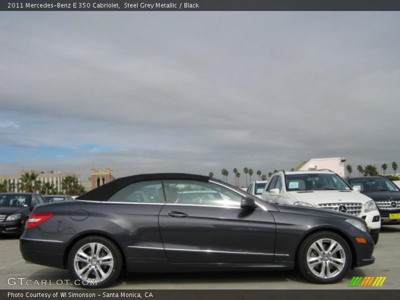 Steel Grey Metallic / Black 2011 Mercedes-Benz E 350 Cabriolet