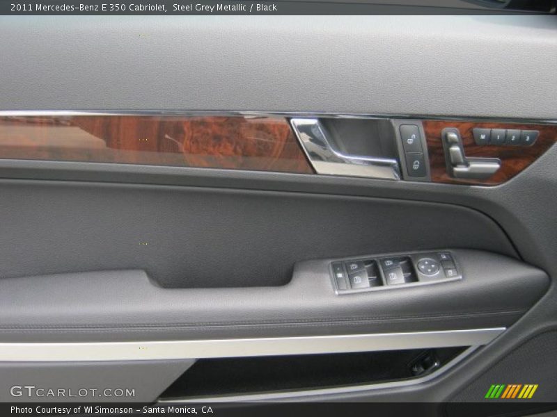 Steel Grey Metallic / Black 2011 Mercedes-Benz E 350 Cabriolet