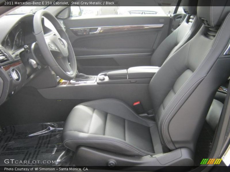 Steel Grey Metallic / Black 2011 Mercedes-Benz E 350 Cabriolet