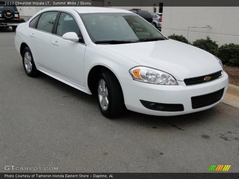 Summit White / Ebony 2010 Chevrolet Impala LT