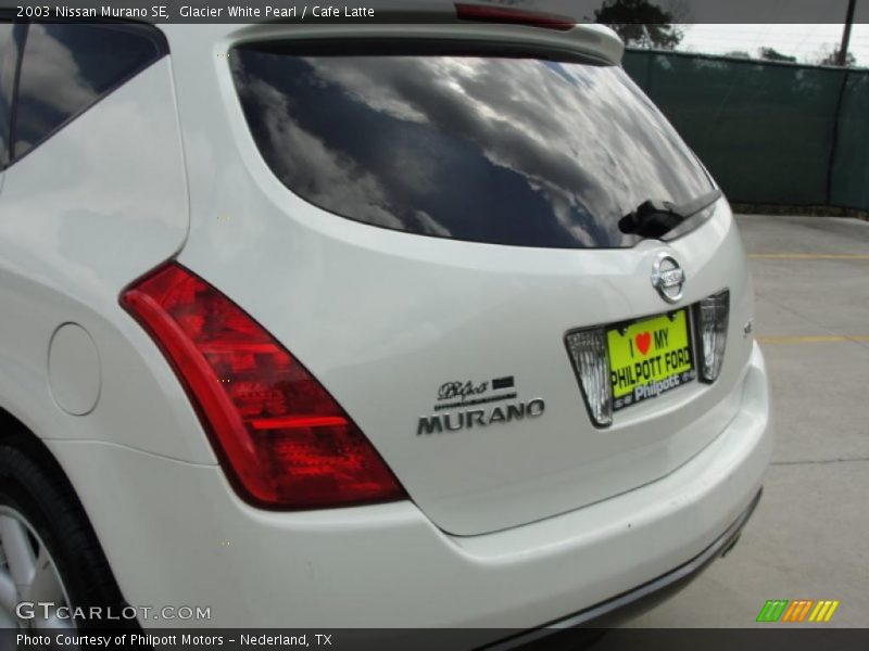 Glacier White Pearl / Cafe Latte 2003 Nissan Murano SE