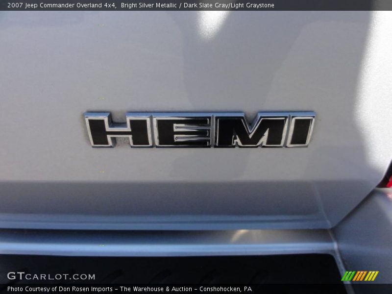 Bright Silver Metallic / Dark Slate Gray/Light Graystone 2007 Jeep Commander Overland 4x4