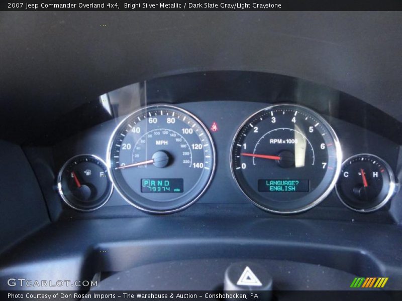  2007 Commander Overland 4x4 Overland 4x4 Gauges