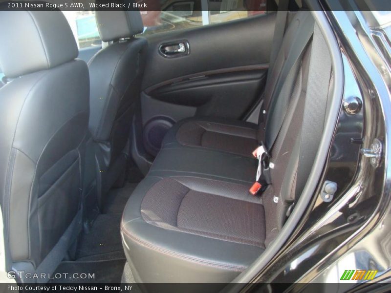 Wicked Black / Black 2011 Nissan Rogue S AWD