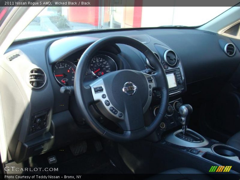 Wicked Black / Black 2011 Nissan Rogue S AWD