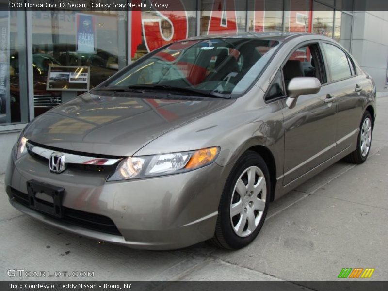 Galaxy Gray Metallic / Gray 2008 Honda Civic LX Sedan