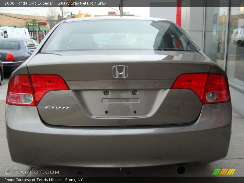 Galaxy Gray Metallic / Gray 2008 Honda Civic LX Sedan
