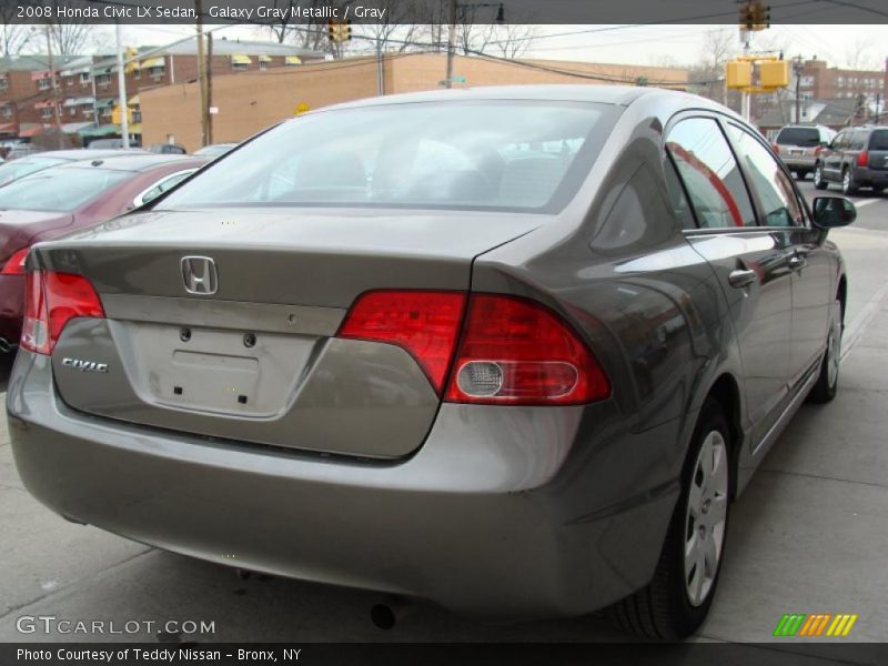 Galaxy Gray Metallic / Gray 2008 Honda Civic LX Sedan