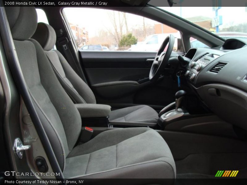 Galaxy Gray Metallic / Gray 2008 Honda Civic LX Sedan