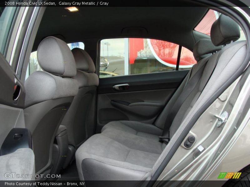 Galaxy Gray Metallic / Gray 2008 Honda Civic LX Sedan