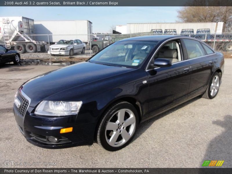 Brilliant Black / Cardamom Beige 2008 Audi A6 3.2 quattro Sedan