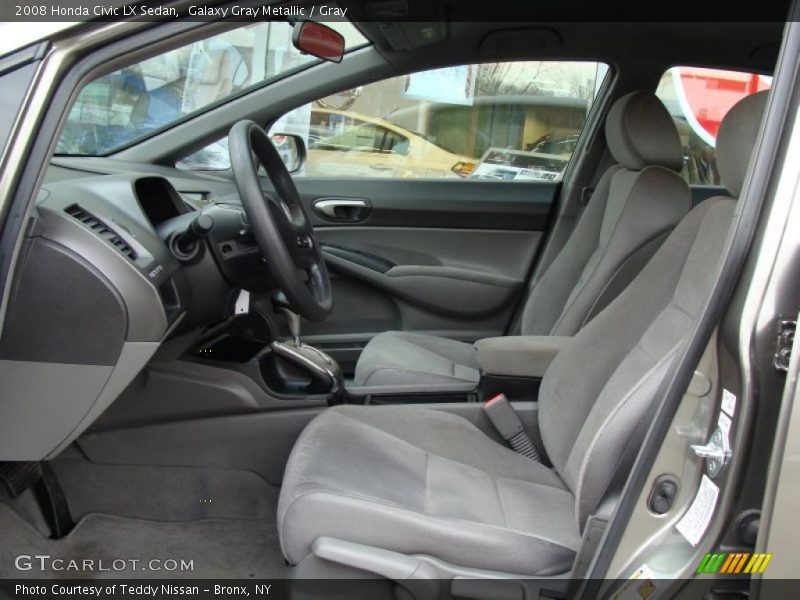 Galaxy Gray Metallic / Gray 2008 Honda Civic LX Sedan
