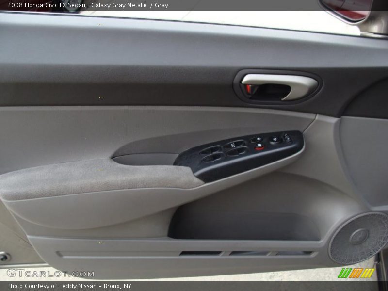 Galaxy Gray Metallic / Gray 2008 Honda Civic LX Sedan