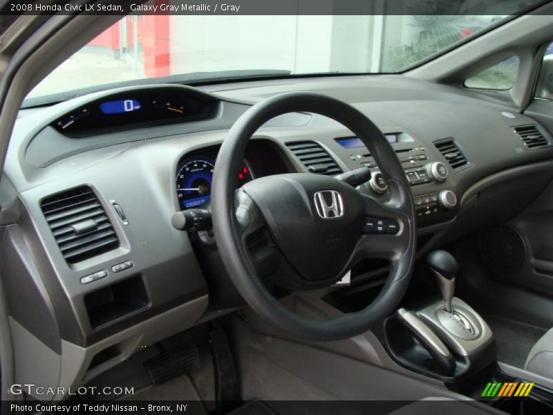 Galaxy Gray Metallic / Gray 2008 Honda Civic LX Sedan