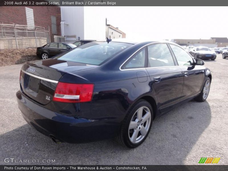 Brilliant Black / Cardamom Beige 2008 Audi A6 3.2 quattro Sedan