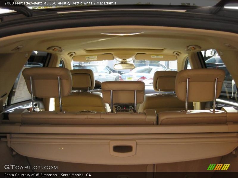 Arctic White / Macadamia 2008 Mercedes-Benz ML 550 4Matic